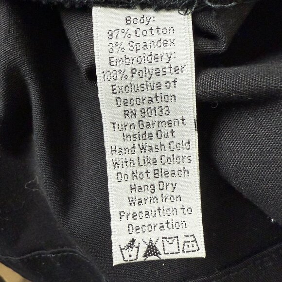 Quacker Factory Black Embroidered Dragonflies Jacket Sz Large Zip Up Colorful - Picture 10 of 10